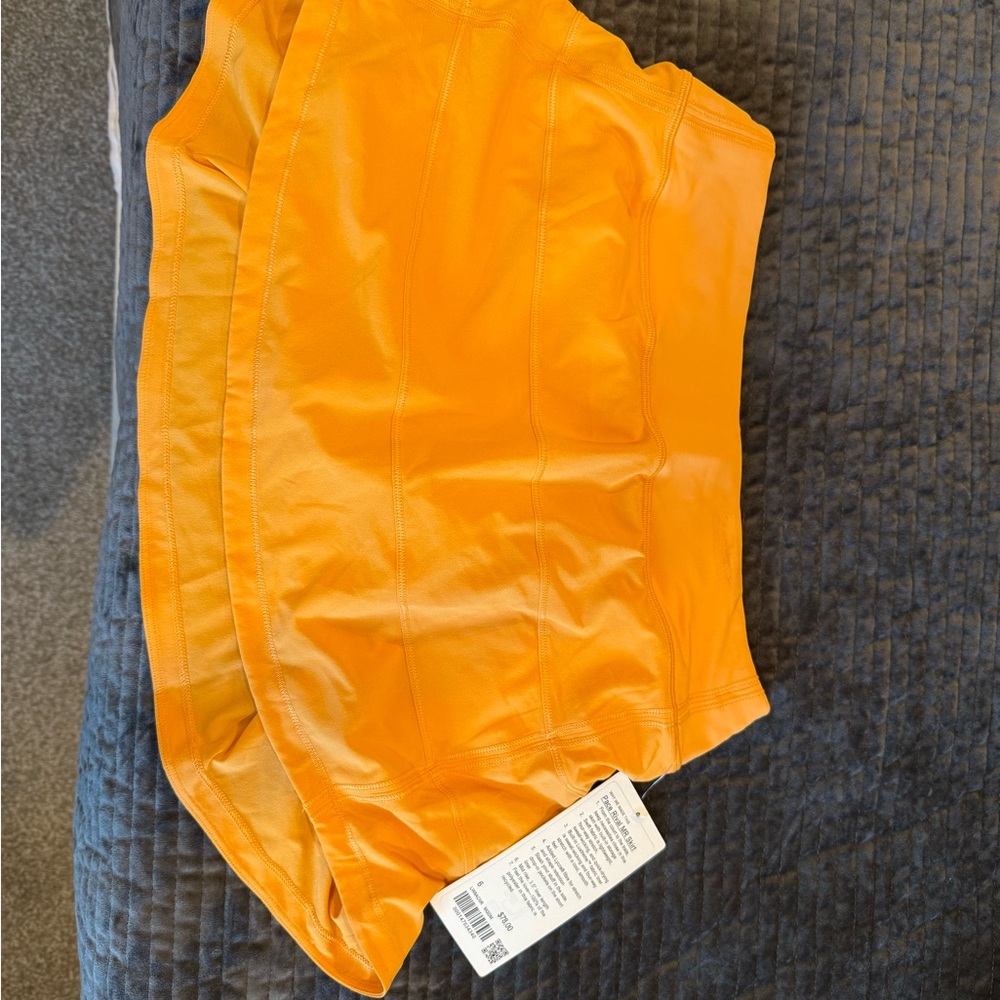 Lululemon Athletica Orange Skirt